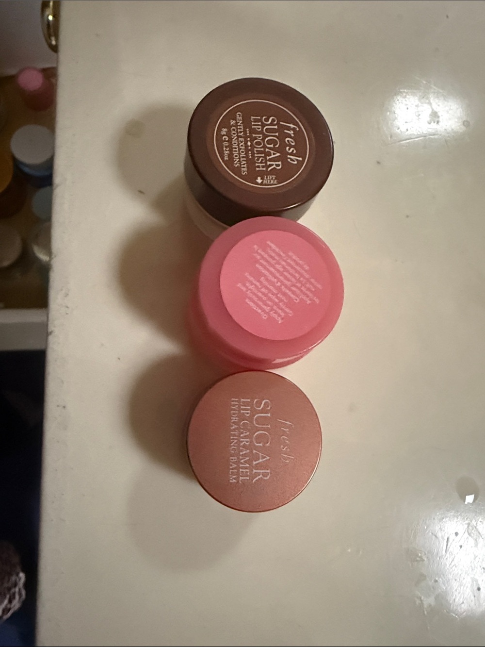 fresh Lip Care Trio in Pink and Brown